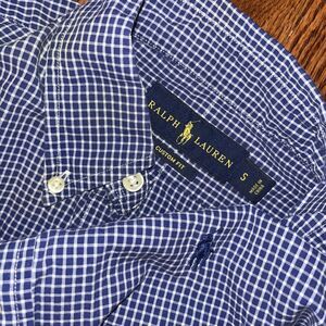 Polo by Ralph Lauren Blue Checkered Casual Button Down Shirt